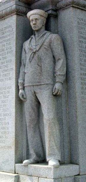 DANVILLE WORLD WAR I MEMORIAL STATUE B