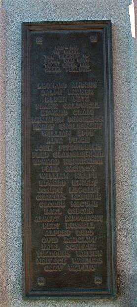 ALTON VETERANS MEMORIAL PLAQUE D
