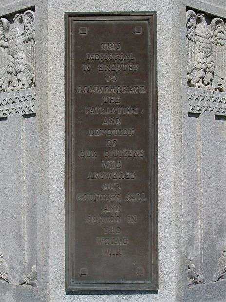 ALTON VETERANS MEMORIAL PLAQUE A