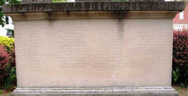 A.R.C. NURSE SOLDIERS AND SAILORS MEMORIAL SIDE D