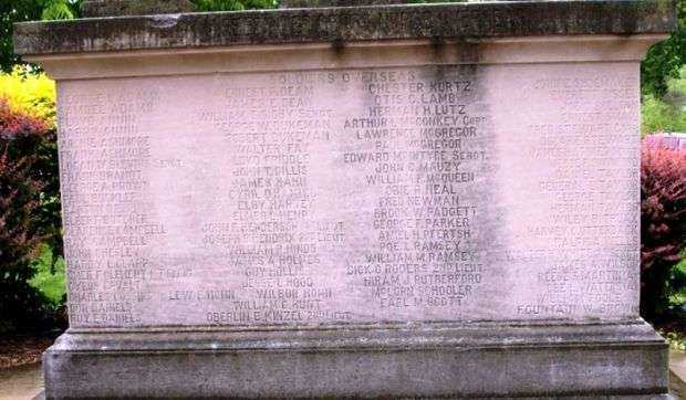 A.R.C. NURSE SOLDIERS AND SAILORS MEMORIAL SIDE A