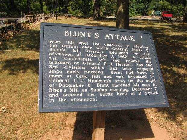 BLUNT’S ATTACK MEMORIAL MARKER