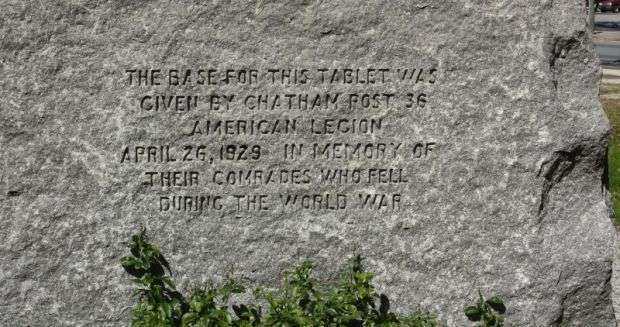 CHATHAM COUNTY WORLD WAR I MEMORIAL TREES STONE