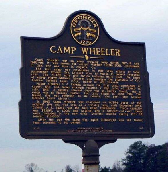 CAMP WHEELER WAR MEMORIAL MARKER