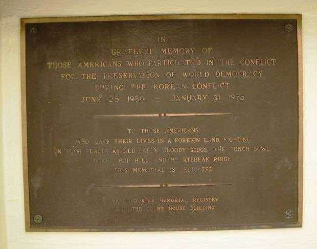 HILLSBOROUGH COUNTY WAR MEMORIAL PLAQUE C