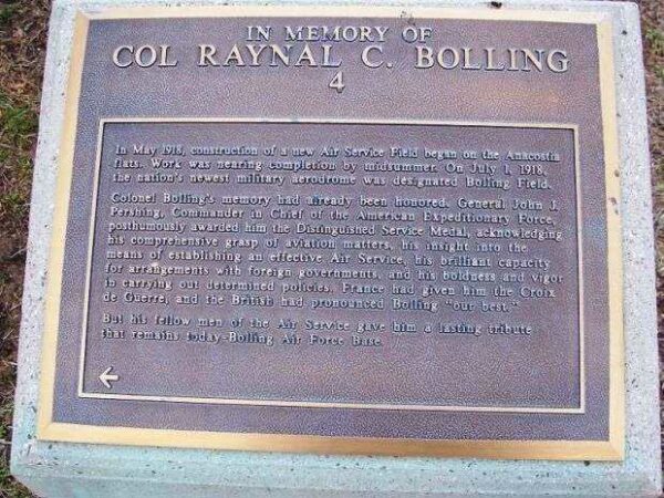 COL. RAYNAL C. BOLLING WAR MEMORIAL PLAQUE 4