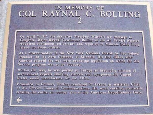 COL. RAYNAL C. BOLLING WAR MEMORIAL PLAQUE 2