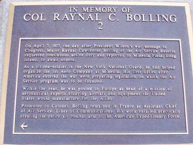 COL. RAYNAL C. BOLLING WAR MEMORIAL PLAQUE 2