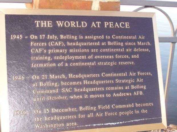 BOLLING AIR FORCE BASE MEMORIAL RIVER WALK PLAQUE J