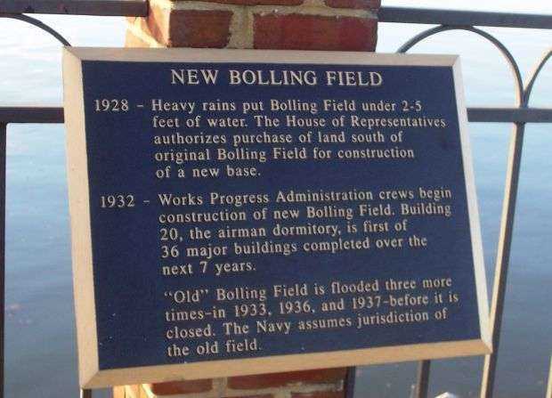 BOLLING AIR FORCE BASE MEMORIAL RIVER WALK PLAQUE E