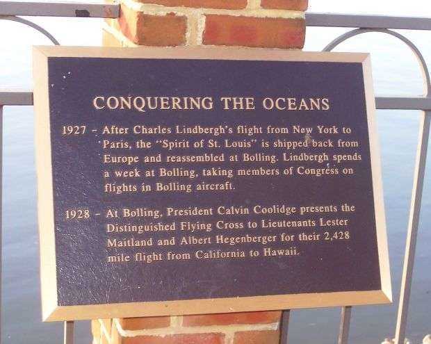 BOLLING AIR FORCE BASE MEMORIAL RIVER WALK PLAQUE D