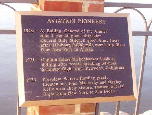 BOLLING AIR FORCE BASE MEMORIAL RIVER WALK PLAQUE C