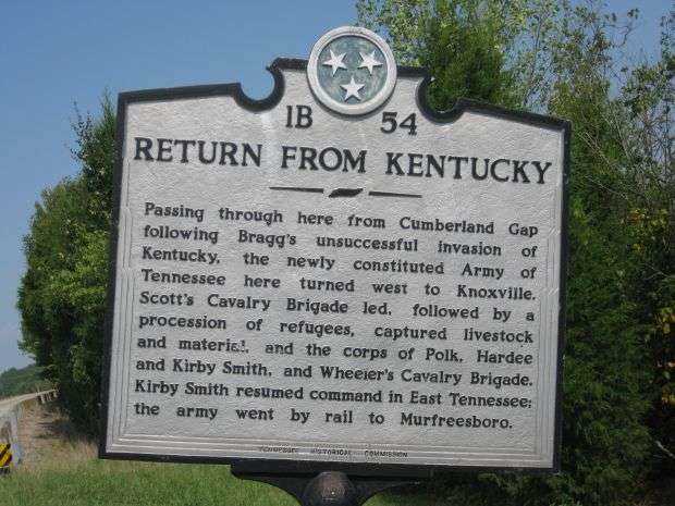 RETURN FROM KENTUCKY WAR MEMORIAL MARKER