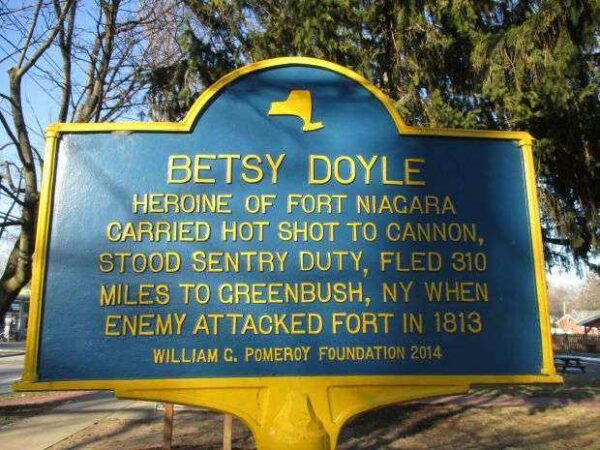 BETSY DOYLE WAR MEMORIAL MARKER
