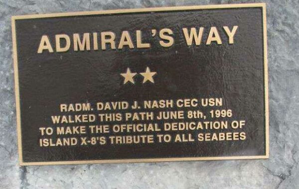 NORTH TONAWANDA U.S. NAVY SEABEE VETERANS MEMORIAL ADMIRAL’S WALKWAY PLAQUE A