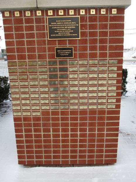 NORTH TONAWANDA STAINLESS STEEL BEE MEMORIAL PLAQUES