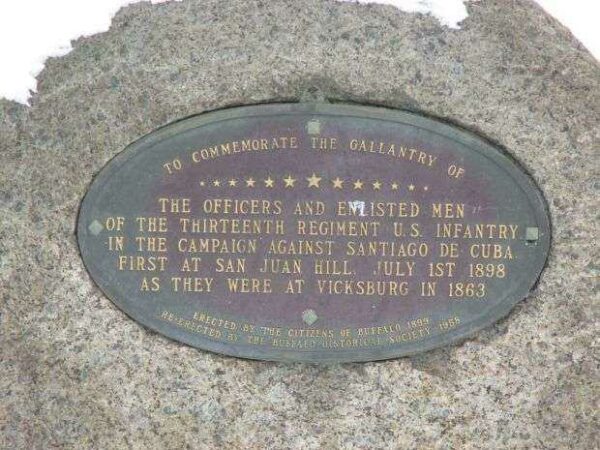 THE 13TH REGIMENT WAR MEMORIAL PLAQUE