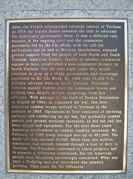 FIELD OF HONOR MEMORIAL PLAQUE L