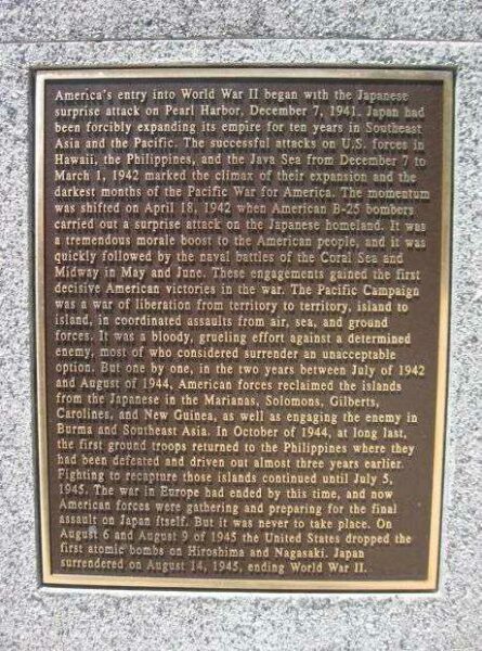 FIELD OF HONOR MEMORIAL PLAQUE F