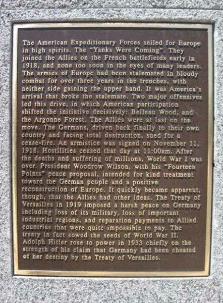 FIELD OF HONOR MEMORIAL PLAQUE D