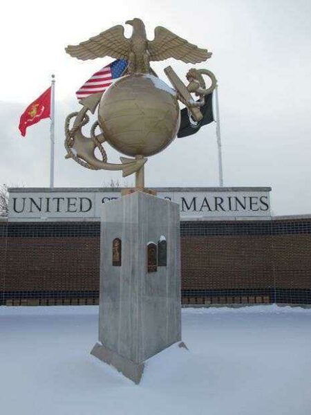 NORTH TONAWANDA UNITED STATES MARINES MEMORIAL CLOSEUP