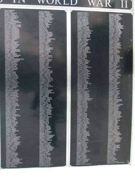 NORTH TONAWANDA WORLD WAR II MEMORIAL PLAQUE G