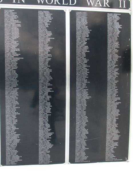 NORTH TONAWANDA WORLD WAR II MEMORIAL PLAQUE G