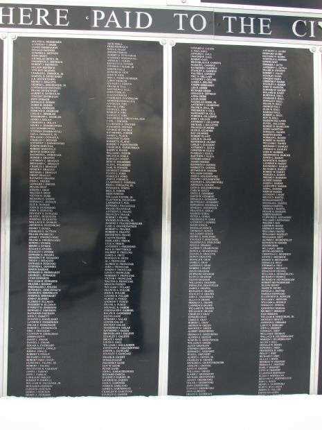 NORTH TONAWANDA WORLD WAR II MEMORIAL PLAQUE B