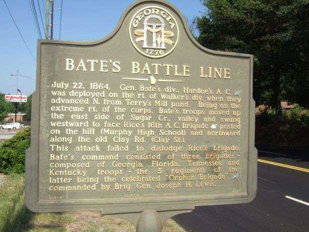 BATE’S BATTLE LINE WAR MEMORIAL MARKER