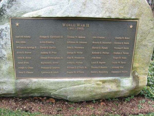 DARIEN WORLD WAR II MEMORIAL