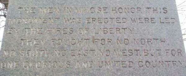 IN MEMORY OF THE VOL. DEFENDERS OF THE UNION MEMORIAL STONE B