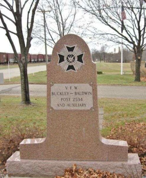 V.F.W. POST 2534 WAR VETERANS MEMORIAL BACK