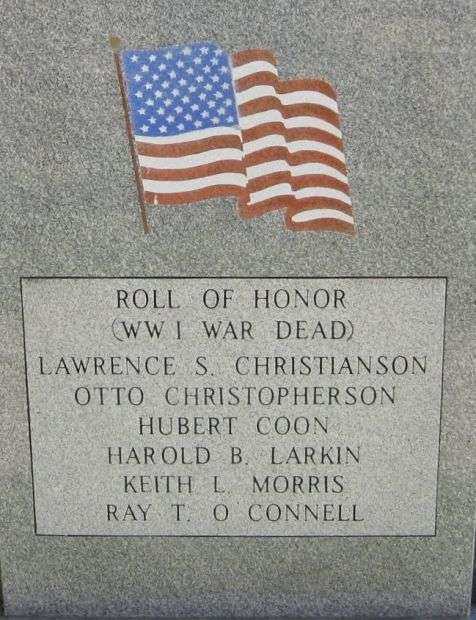 AMERICAN LEGION POST 187 WORLD WAR I WAR DEAD MEMORIAL STONE