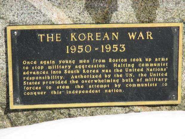 THE KOREAN WAR 1950-1953 MEMORIAL PLAQUE