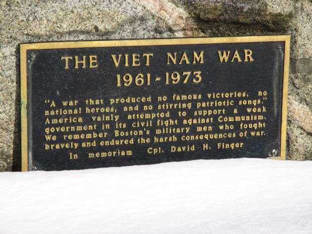 THE VIET NAM WAR MEMORIAL PLAQUE