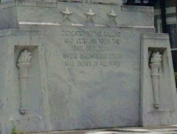 ALABAMA WAR VETERANS MONUMENT DEDICATION STONE