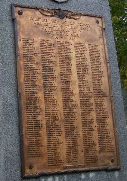 MORGAN COUNTY VETERANS MEMORIAL PLAQUE B