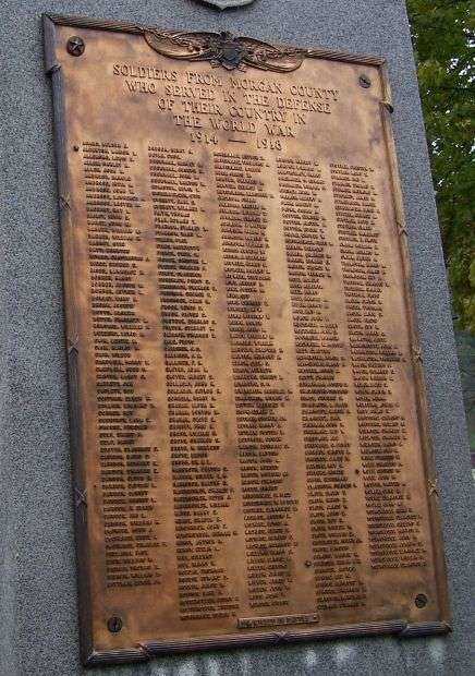 MORGAN COUNTY VETERANS MEMORIAL PLAQUE B