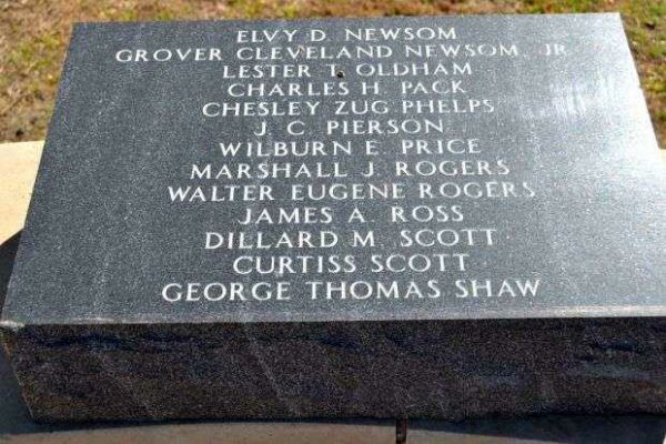 HASKELL COUNTY VETERANS MEMORIAL STONE E