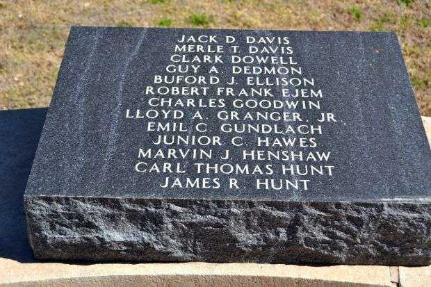 HASKELL COUNTY VETERANS MEMORIAL STONE C