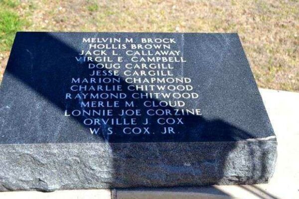 HASKELL COUNTY VETERANS MEMORIAL STONE B