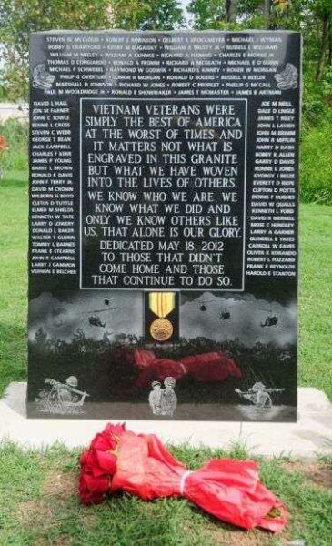 MARION VFW VIETNAM VETERANS MEMORIAL