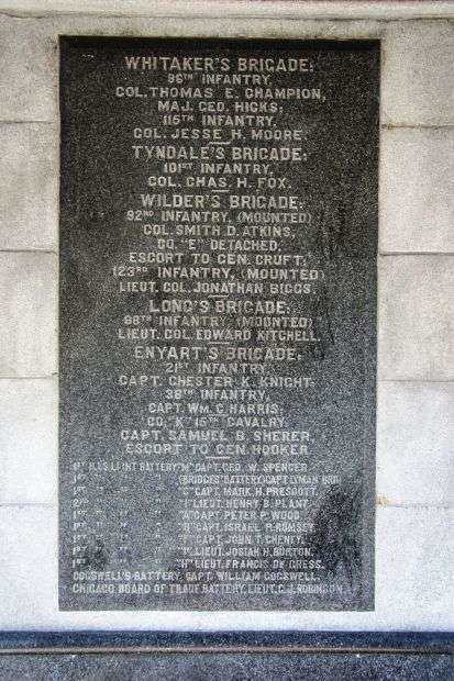 ILLINOIS MONUMENT AT MISSIONARY RIDGE PLAQUE B