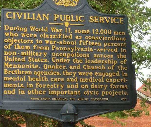 CIVILIAN PUBLIC SERVICE MEMORIAL MARKER