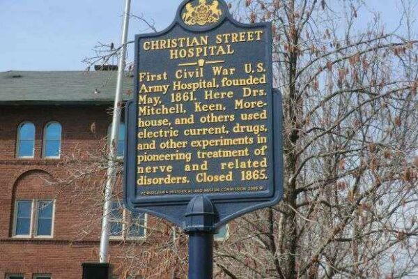 CHRISTIAN STREET HOSPITAL MEMORIAL MARKER