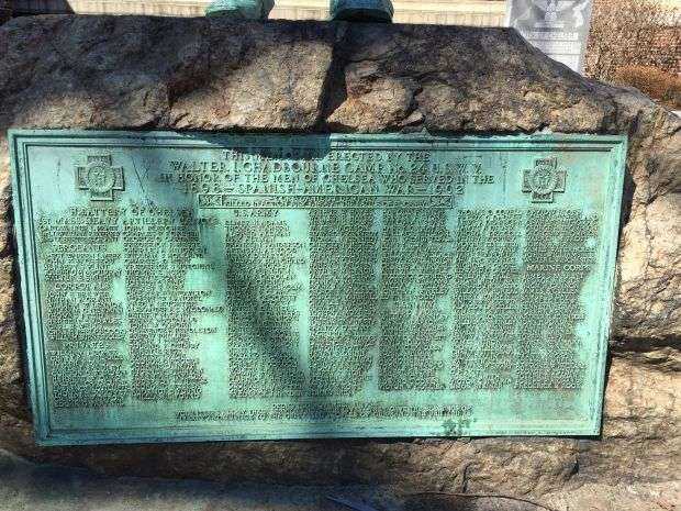 CHELSEA SPANISH-AMERICAN WAR MEMORIAL PLAQUE
