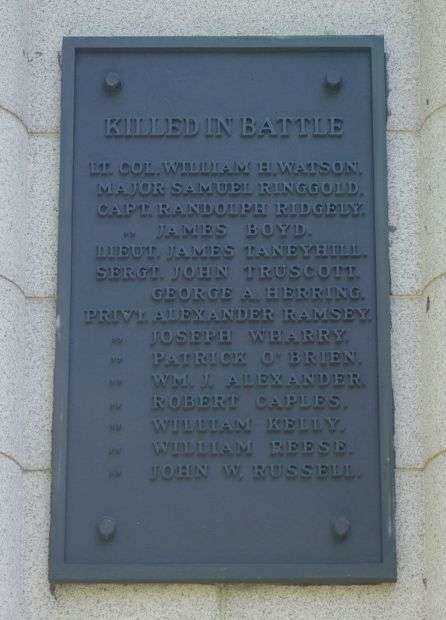 MEMORIAL TO MARYLANDERS KILLED IN WAR WITH MEXICO PLAQUE C