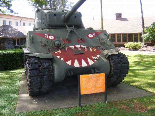 U.S. MEDIUM TANK M-4A3E8 MEMORIAL