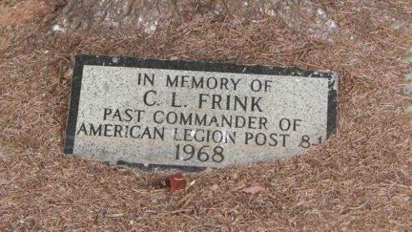 C.L. FRINK MEMORIAL TABLET