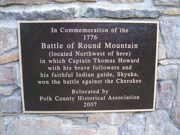 BATTLE OF ROUND MOUNTAIN REVOLUTIONARY WAR MEMORIAL PLAQUE